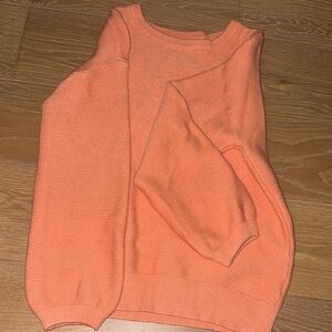 zesica Orange Sweater soft